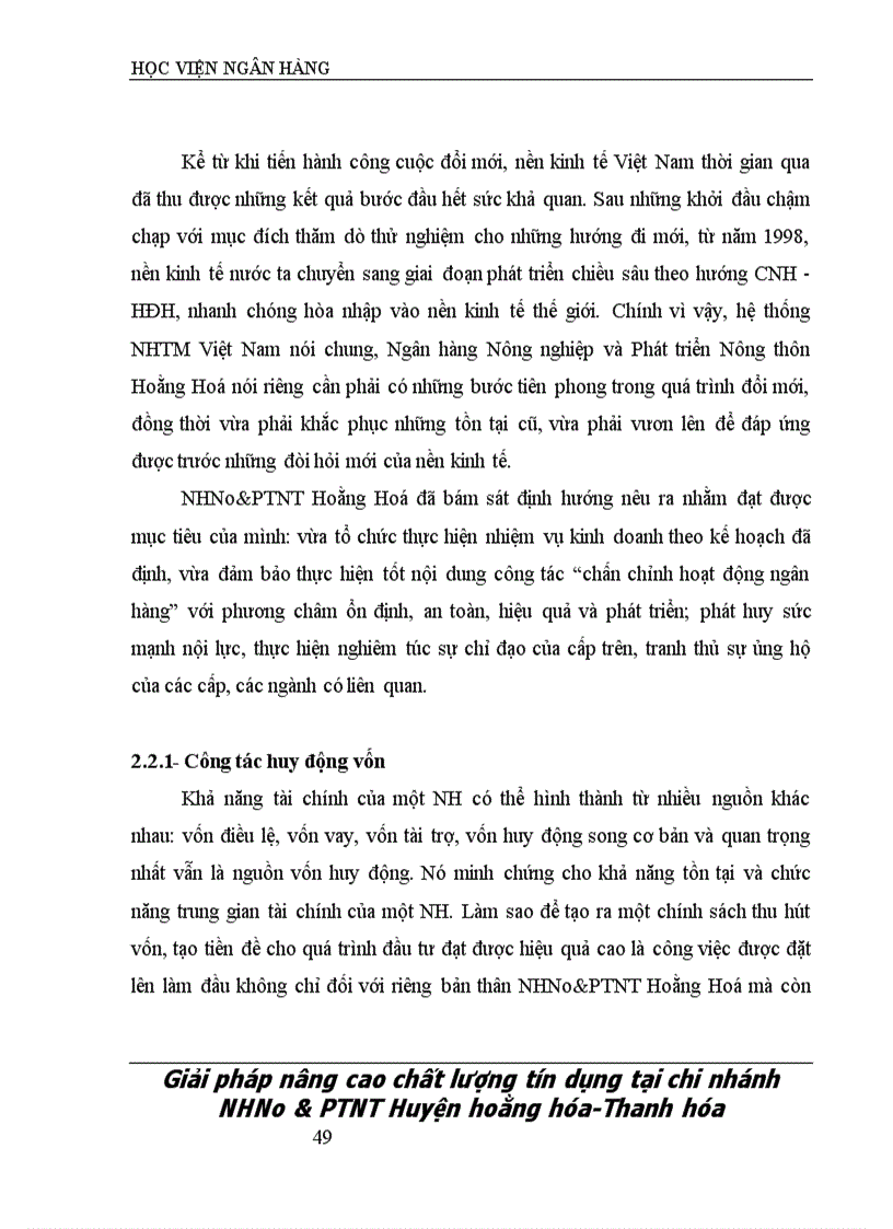 image for page Một số giải pháp nâng cao chất lượng tín dụng tại Ngân hàng Nông nghiệp và Phát triển Nông thôn Huyện Hoằng Hoá Tỉnh Thanh Hóa