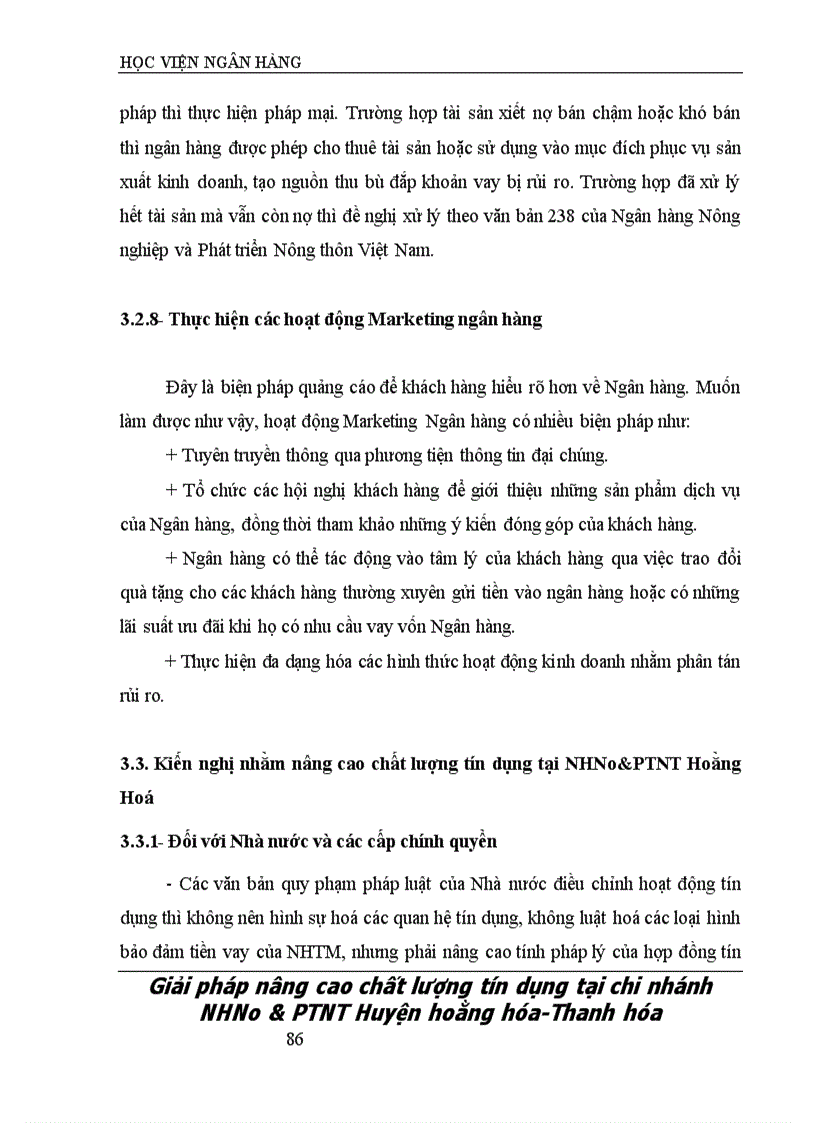 image for page Một số giải pháp nâng cao chất lượng tín dụng tại Ngân hàng Nông nghiệp và Phát triển Nông thôn Huyện Hoằng Hoá Tỉnh Thanh Hóa