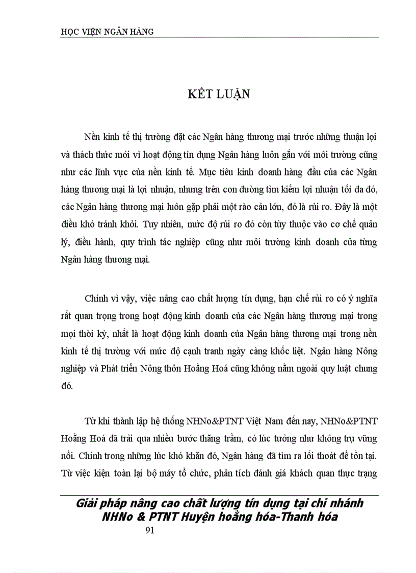 image for page Một số giải pháp nâng cao chất lượng tín dụng tại Ngân hàng Nông nghiệp và Phát triển Nông thôn Huyện Hoằng Hoá Tỉnh Thanh Hóa