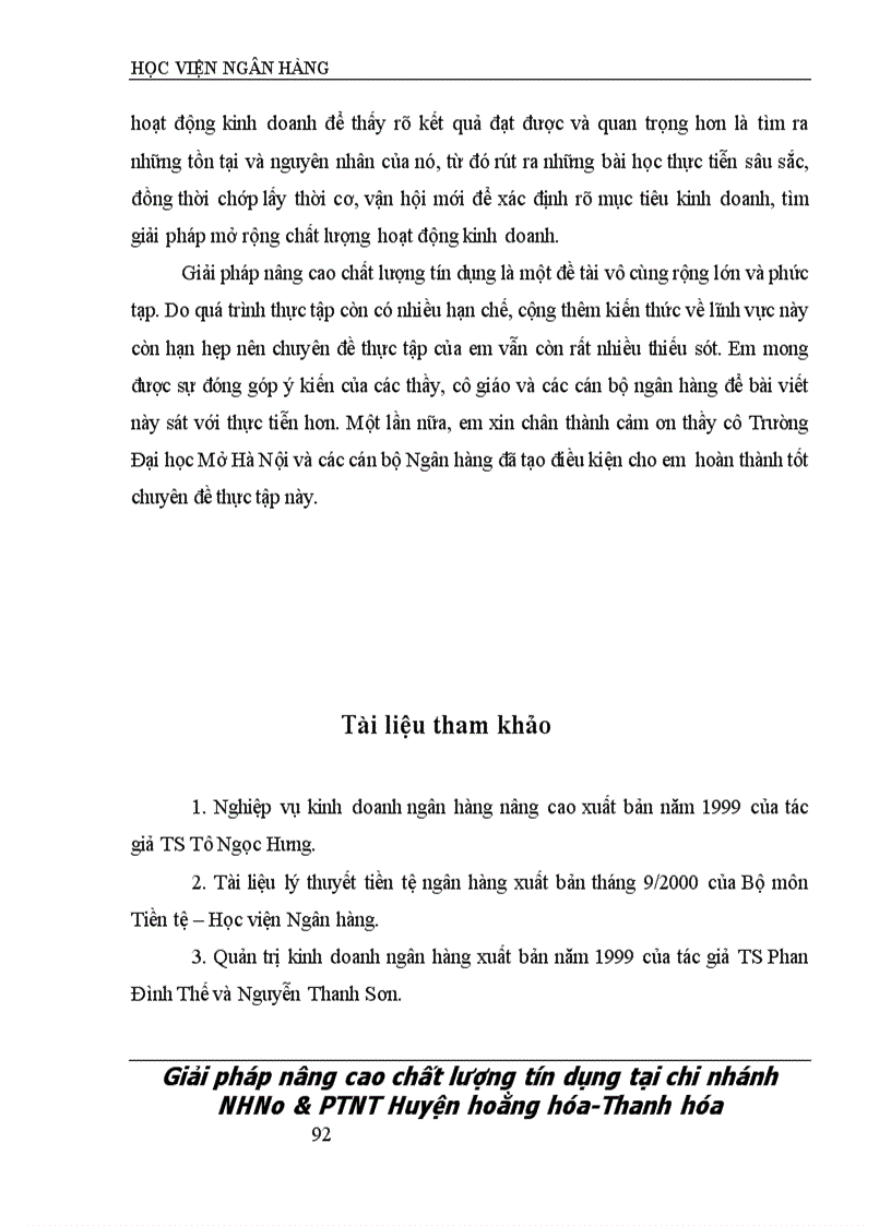 image for page Một số giải pháp nâng cao chất lượng tín dụng tại Ngân hàng Nông nghiệp và Phát triển Nông thôn Huyện Hoằng Hoá Tỉnh Thanh Hóa
