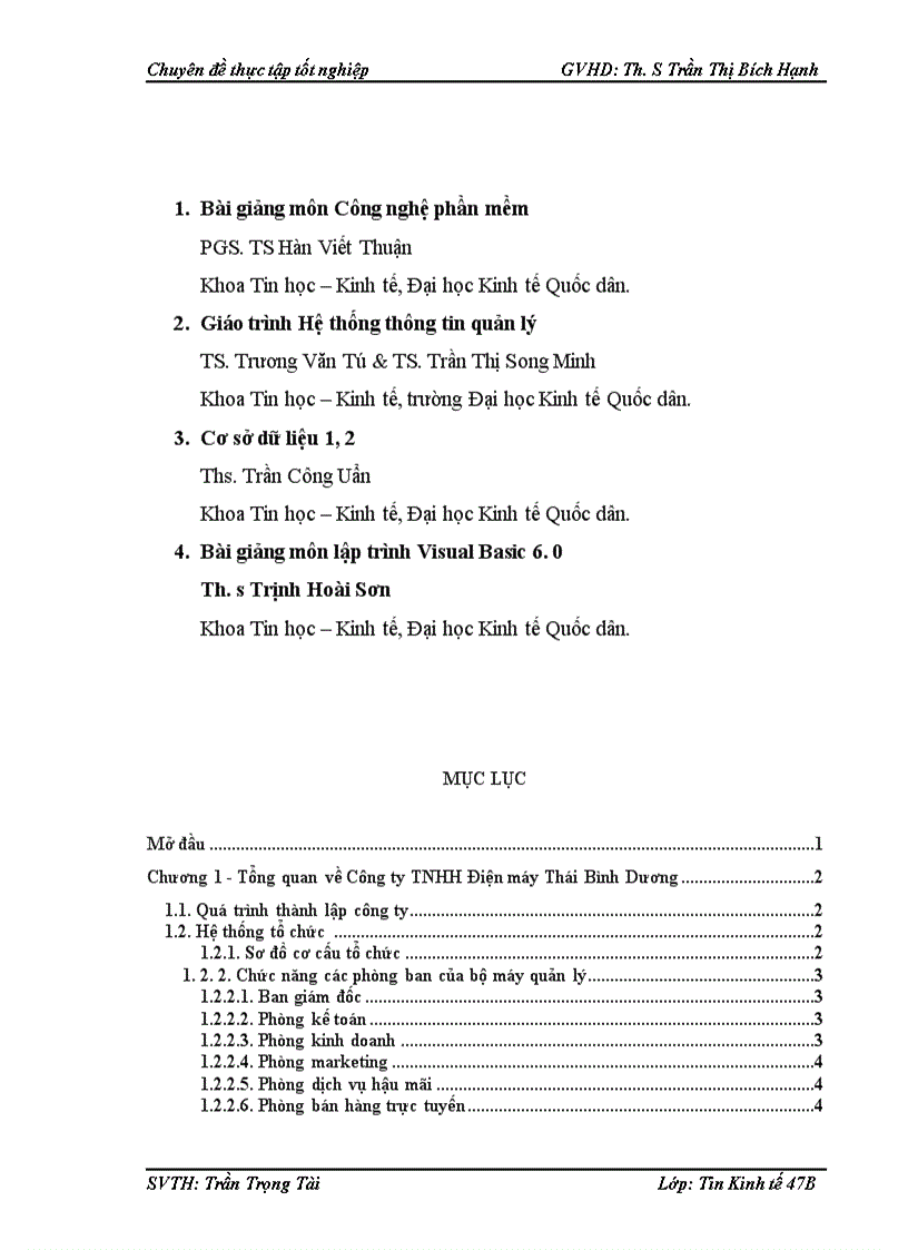image for page Xây dựng phần mềm quản lý nhân sự tại Công ty TNHH Điện máy Thái Bình Dương 1