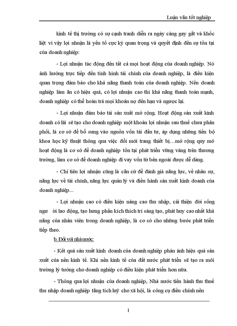 image for page Lợi nhuận và một số giải pháp chủ yếu tăng lợi nhuận tại Công ty TNHH Thành Công 1
