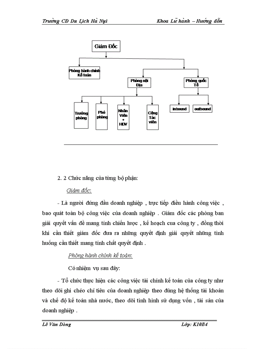 image for page Hoạt động của bộ phận hướng dẫn viên trong Công ty TNHH Thương mại và Du lịch Việt Hằng
