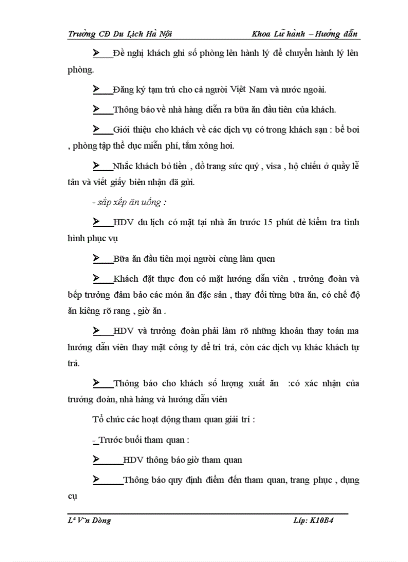 image for page Hoạt động của bộ phận hướng dẫn viên trong Công ty TNHH Thương mại và Du lịch Việt Hằng