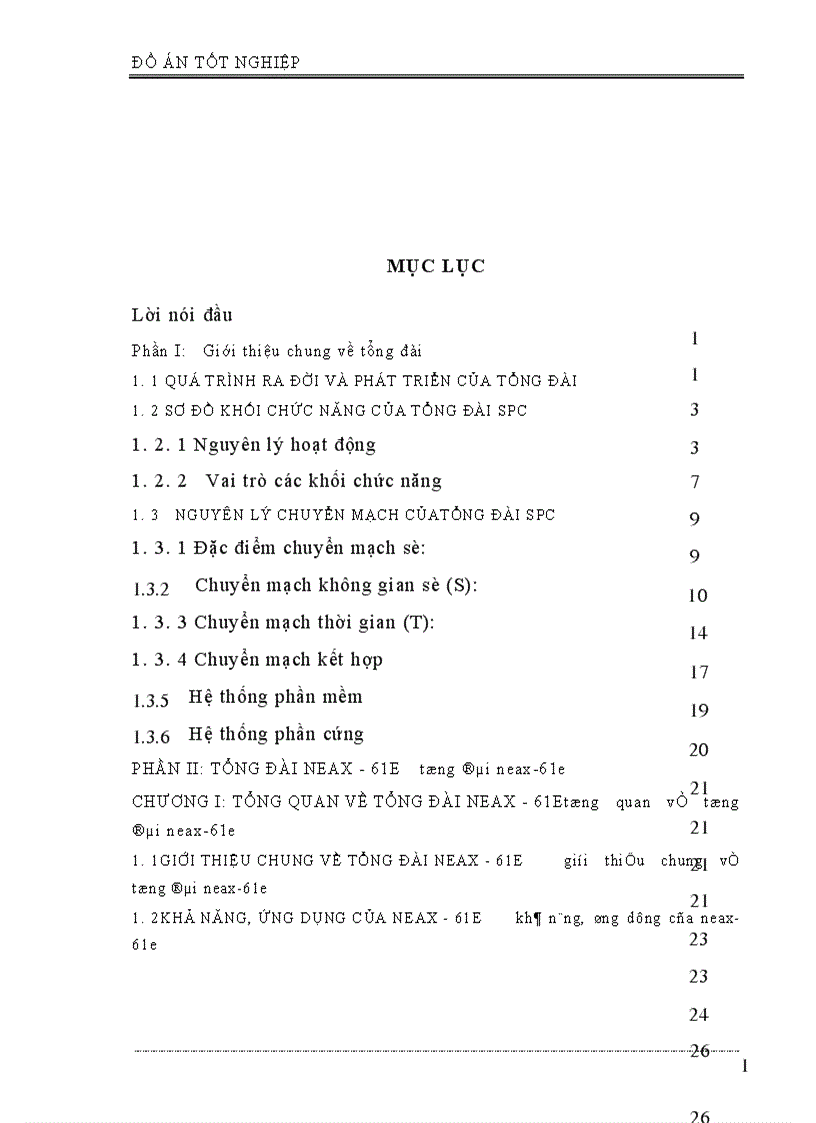 image for page Phân hệ chuyển mạch trong tổng đài neax 61e