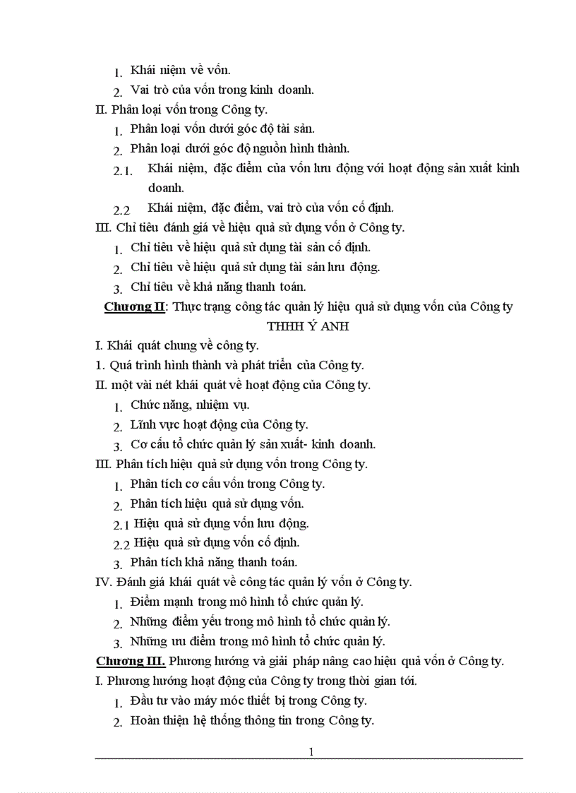 image for page Một số giải pháp nhằm nâng cao hiệu quả sử dụng vốn của Công ty TNHH ý Anh