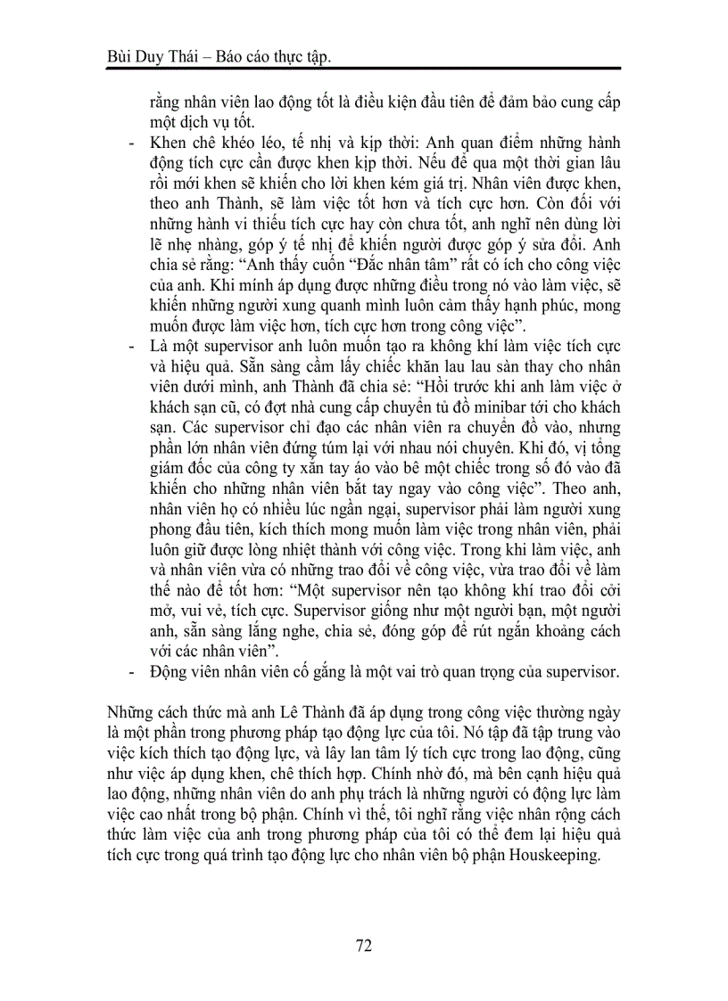 image for page Tạo động lực cho nhân viên bộ phận Housekeeping khách sạn Best Western Mường Thanh Hà Nội