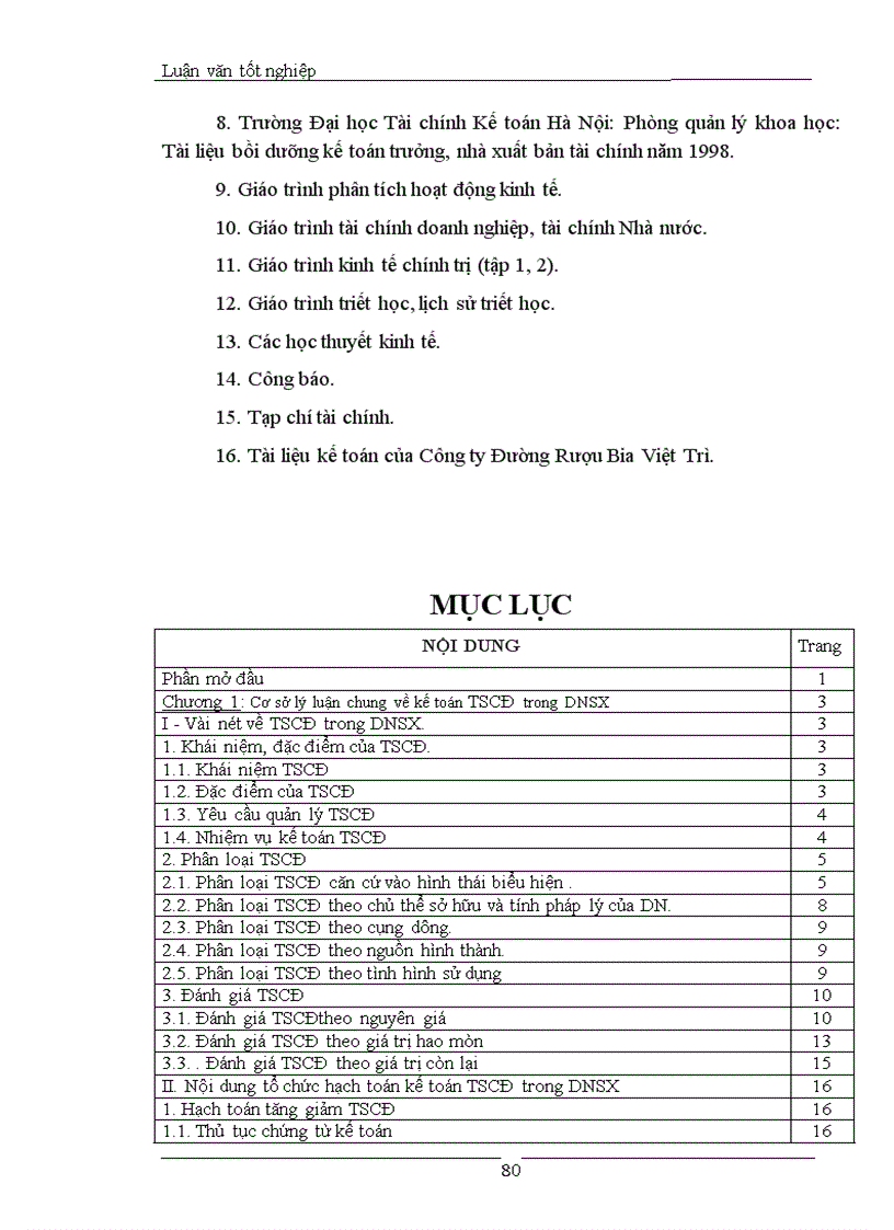 image for page Tổ chức hạch toán TSCĐ tại Công ty Đường Rượu Bia Việt Trì 1