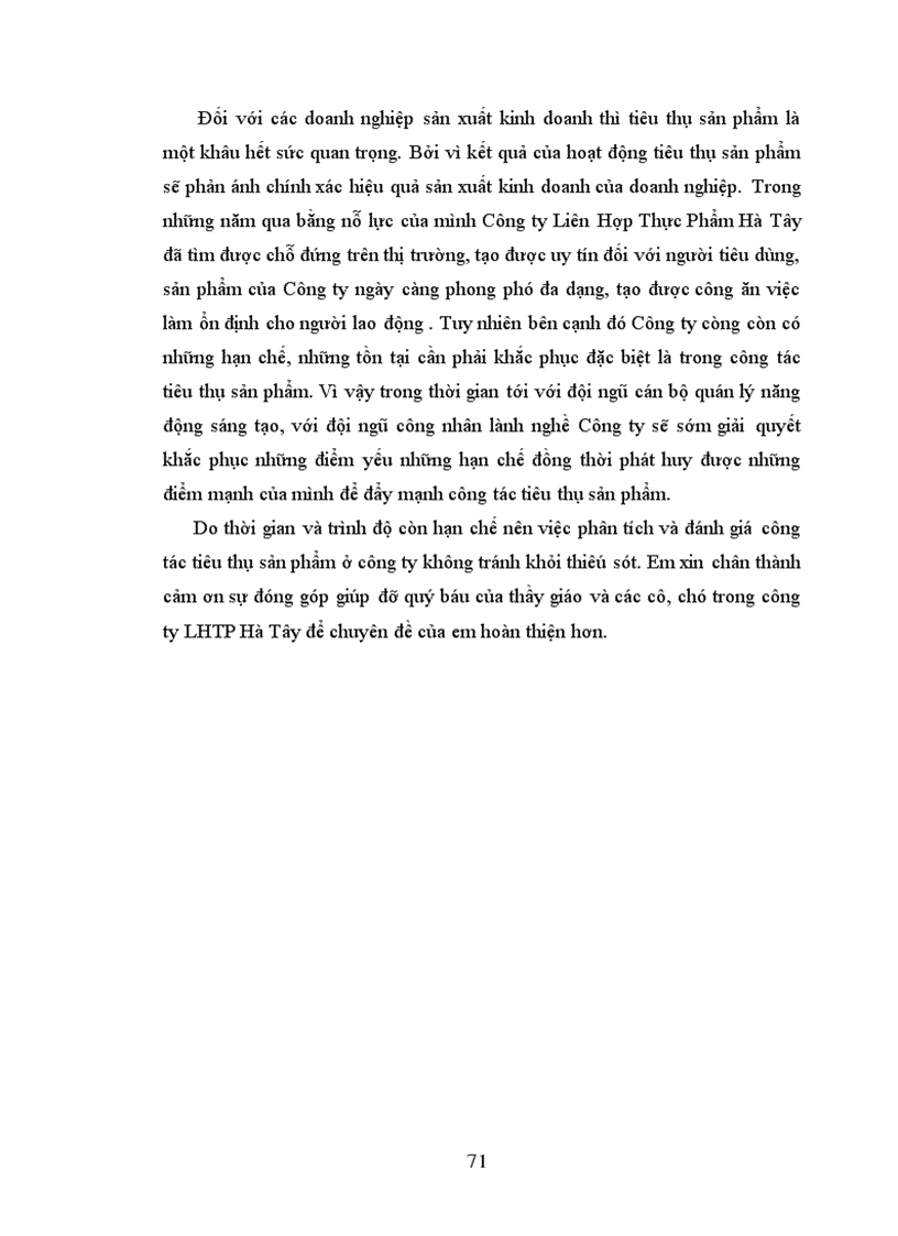 image for page Một số giải pháp đẩy mạnh hoạt động tiêu thụ sản phẩm tại công ty Liên Hợp Thực Phẩm Hà Tây