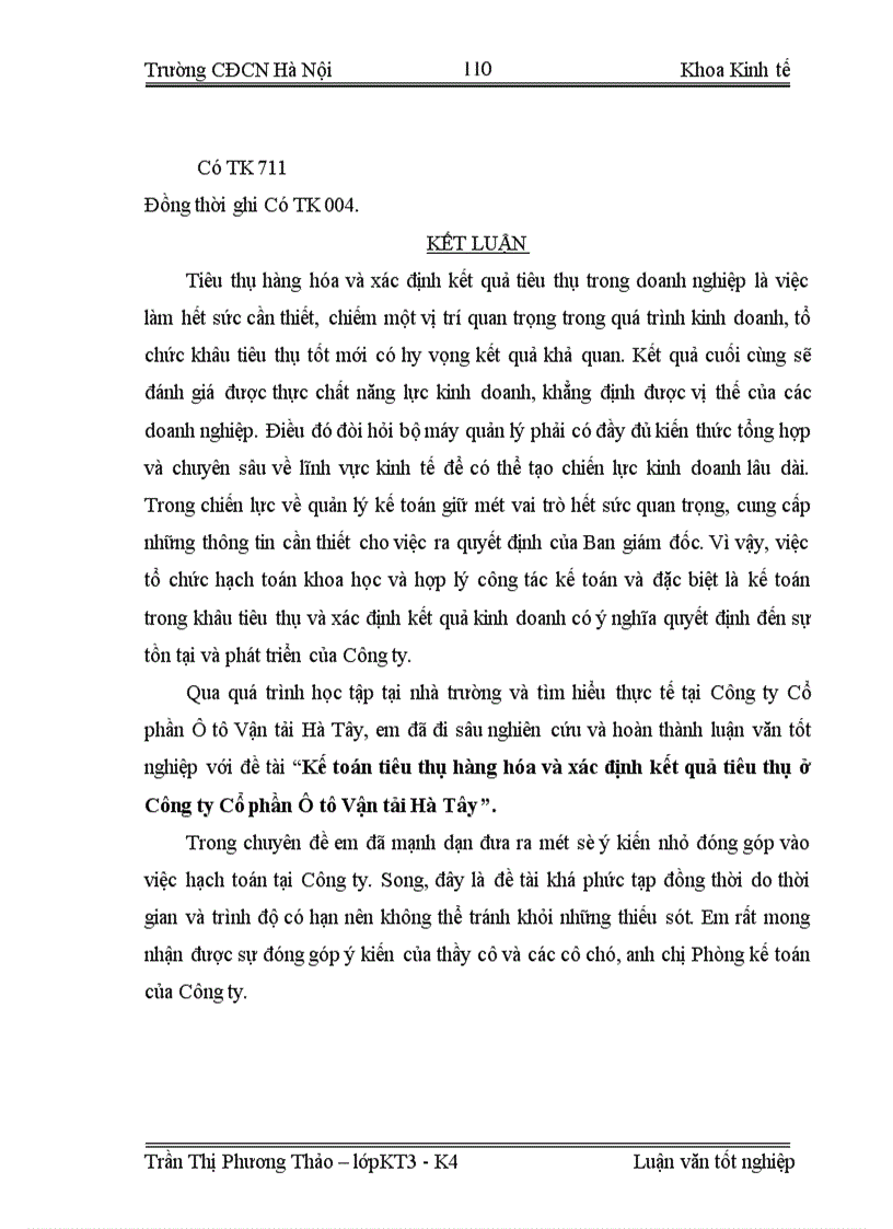 image for page Kế toán tiêu thụ hàng hóa và xác định kết quả tiêu thụ ở Công ty Cổ phần Ô tô Vận tải Hà Tây 1