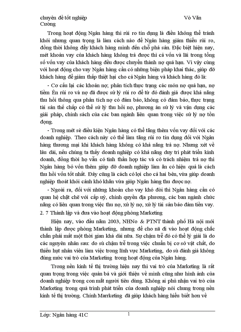 image for page Giải pháp nâng cao chất lượng tín dụng trung và dài hạn tại NHNo PTNT Hà Nội 1