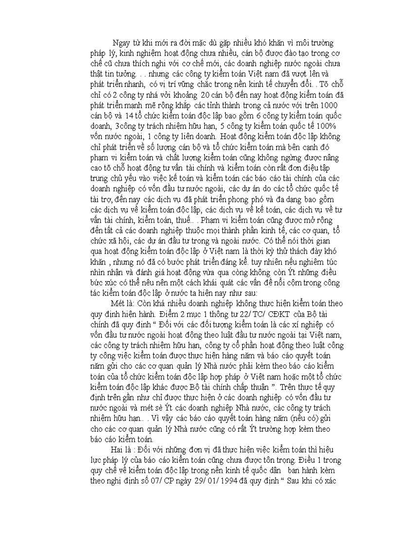 image for page Thực trạng và phương hướng hoàn thiện hệ thống kiểm toán độc lập ở nước ta