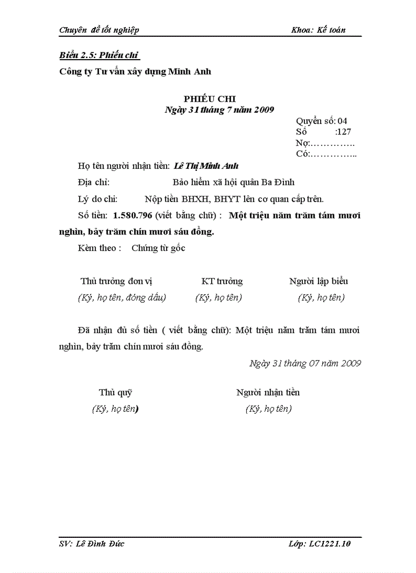 image for page Kế toán tiền lương và các khoản trích theo lương tại Công ty Tư vấn xây dựng Minh Anh 1