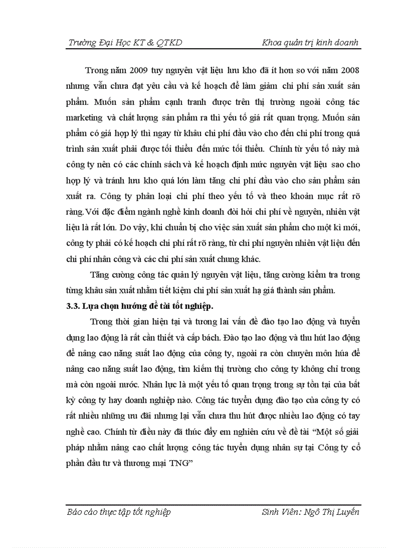 image for page Một số giải pháp nhằm nâng cao chất lượng công tác tuyển dụng nhân sự tại Công ty cổ phần đầu tư và thương mại TNG