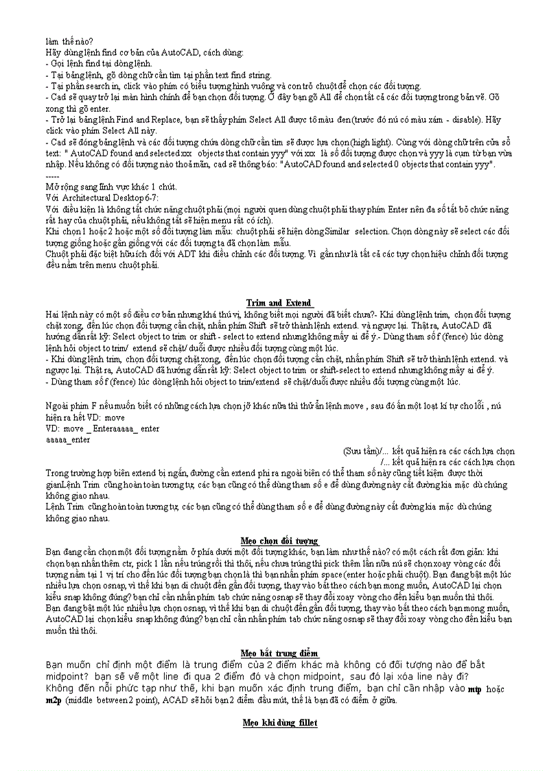 image for page Tổng hợp thủ thuật vẽ Autocad