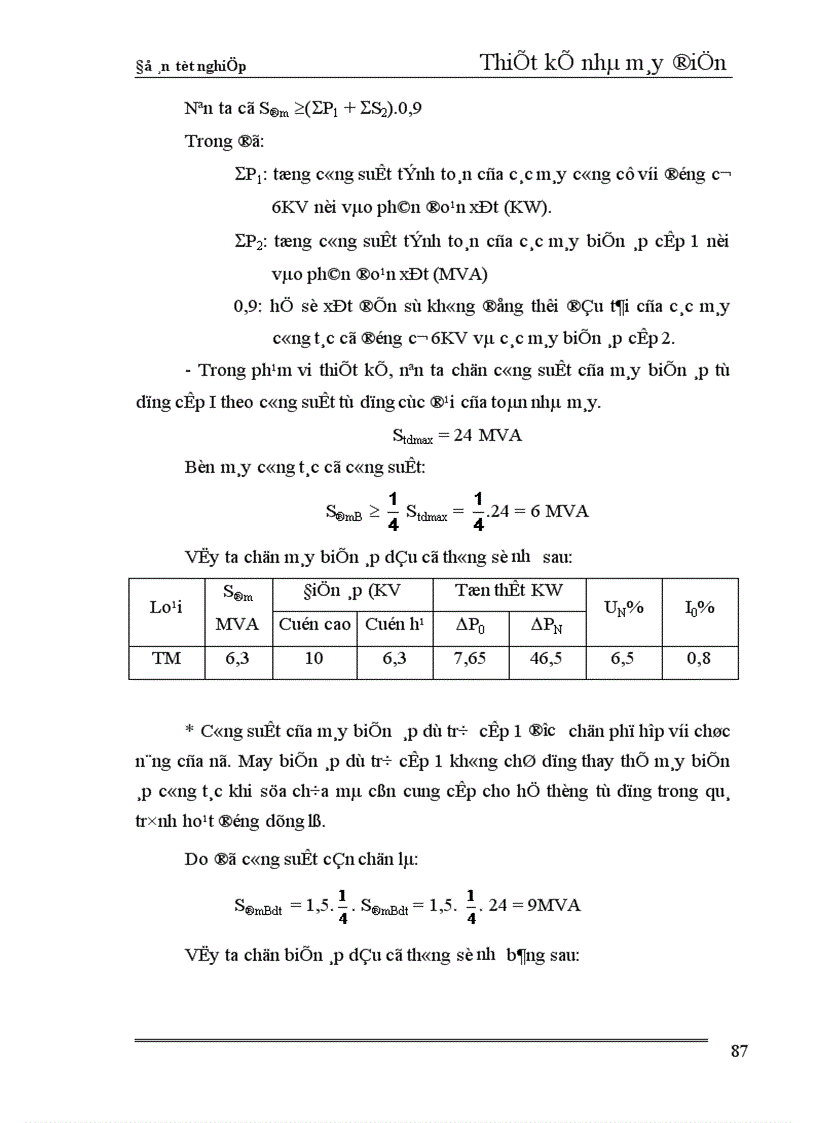 image for page Thiết kế phần điện nhà máy nhiệt điện ngưng hơi công suất 240 MW 1