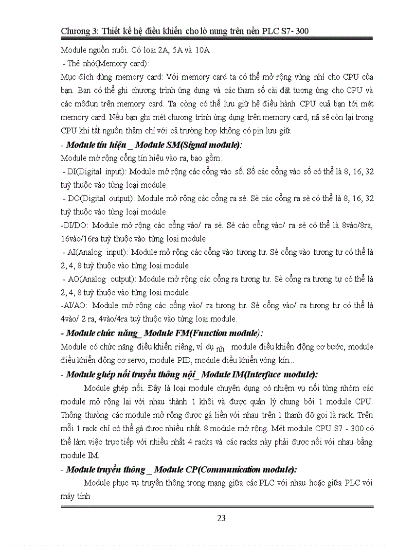 image for page Thiết kế hệ điều khiển cho lò nung trên nền PLC S7 300