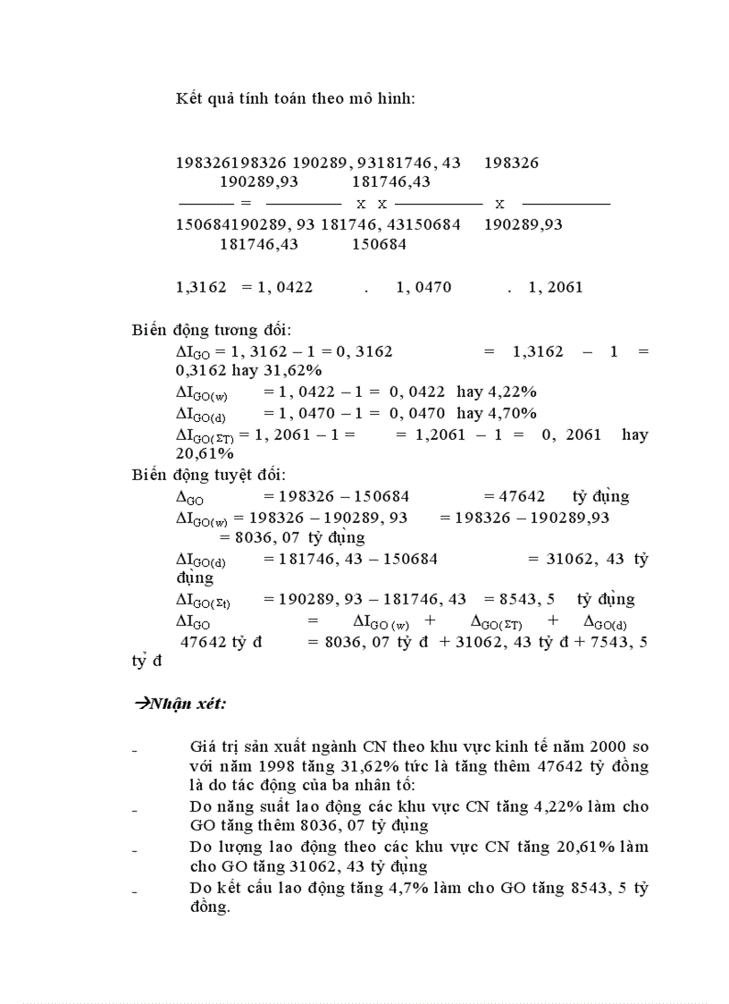 image for page Áp dụng một số phương pháp thống kê phân tích sự biến động trong sản xuất của ngành công nghiệp ở Việt Nam 1