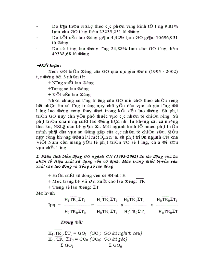 image for page Áp dụng một số phương pháp thống kê phân tích sự biến động trong sản xuất của ngành công nghiệp ở Việt Nam 1