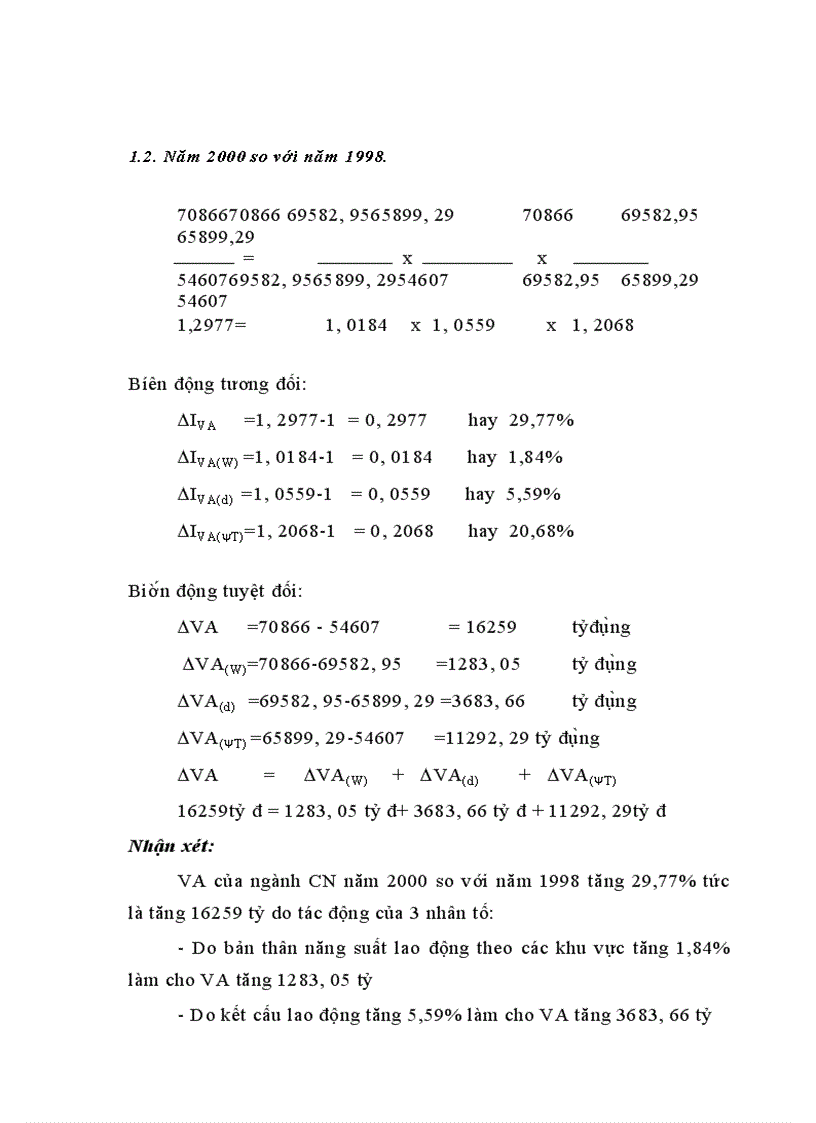 image for page Áp dụng một số phương pháp thống kê phân tích sự biến động trong sản xuất của ngành công nghiệp ở Việt Nam 1