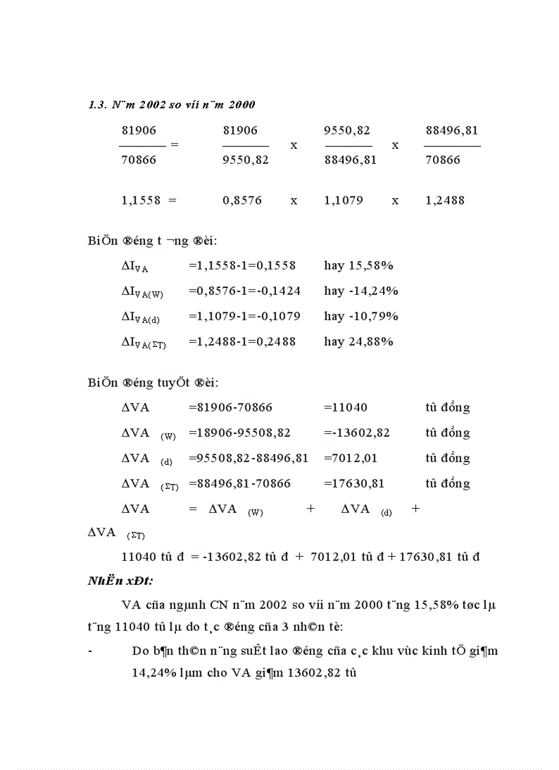 image for page Áp dụng một số phương pháp thống kê phân tích sự biến động trong sản xuất của ngành công nghiệp ở Việt Nam 1