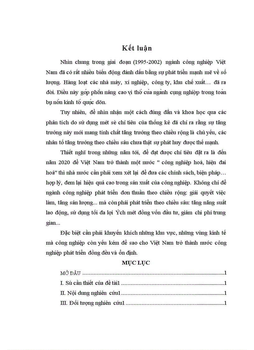 image for page Áp dụng một số phương pháp thống kê phân tích sự biến động trong sản xuất của ngành công nghiệp ở Việt Nam 1