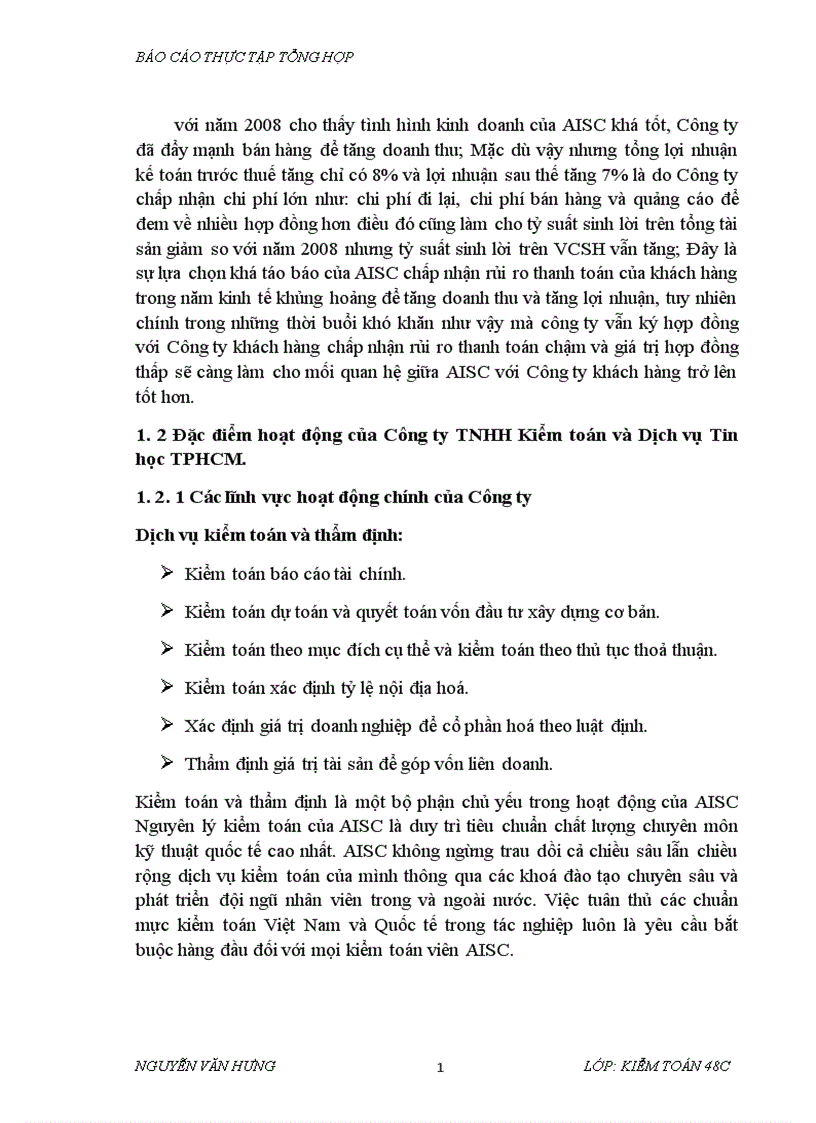 image for page Báo cáo thực tập tổng hợp tại Công ty TNHH Kiểm toán và Dịch Vụ Tin học TPHCM