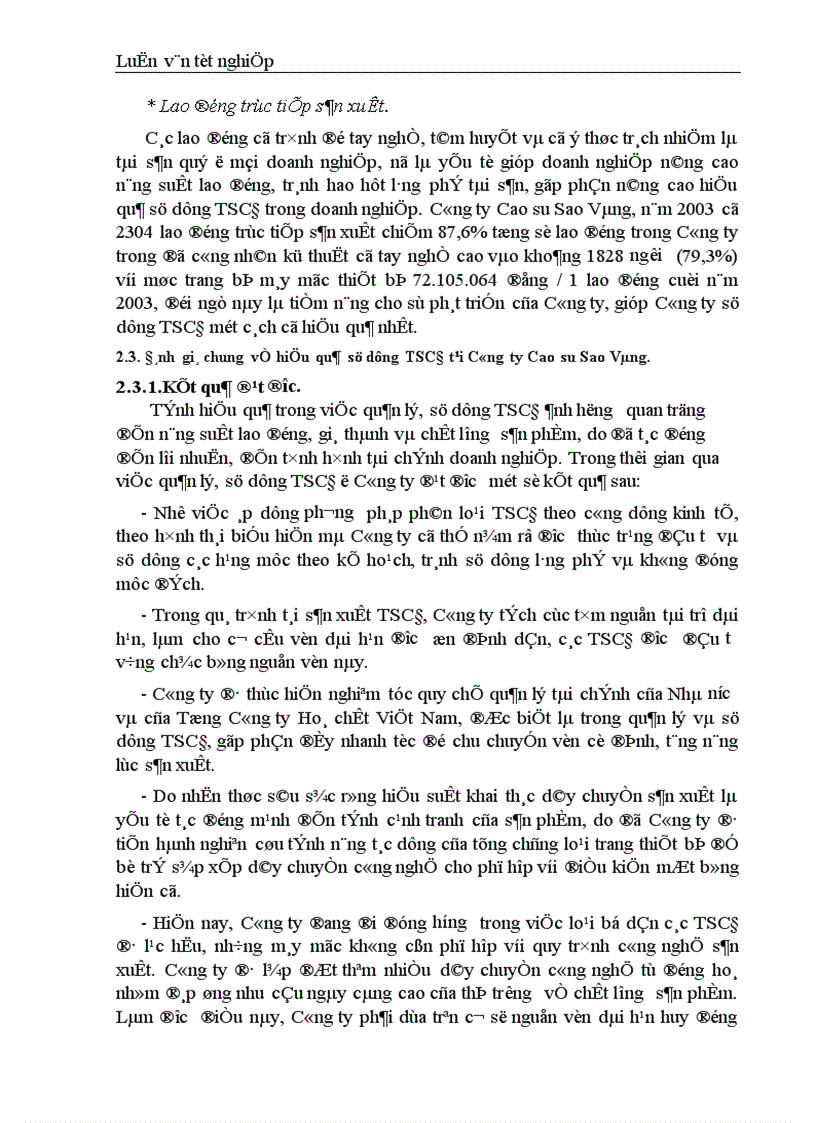 image for page Giải pháp nâng cao hiệu quả sử dụng TSCĐ tại Công ty Cao su Sao Vàng Hà Nội 1