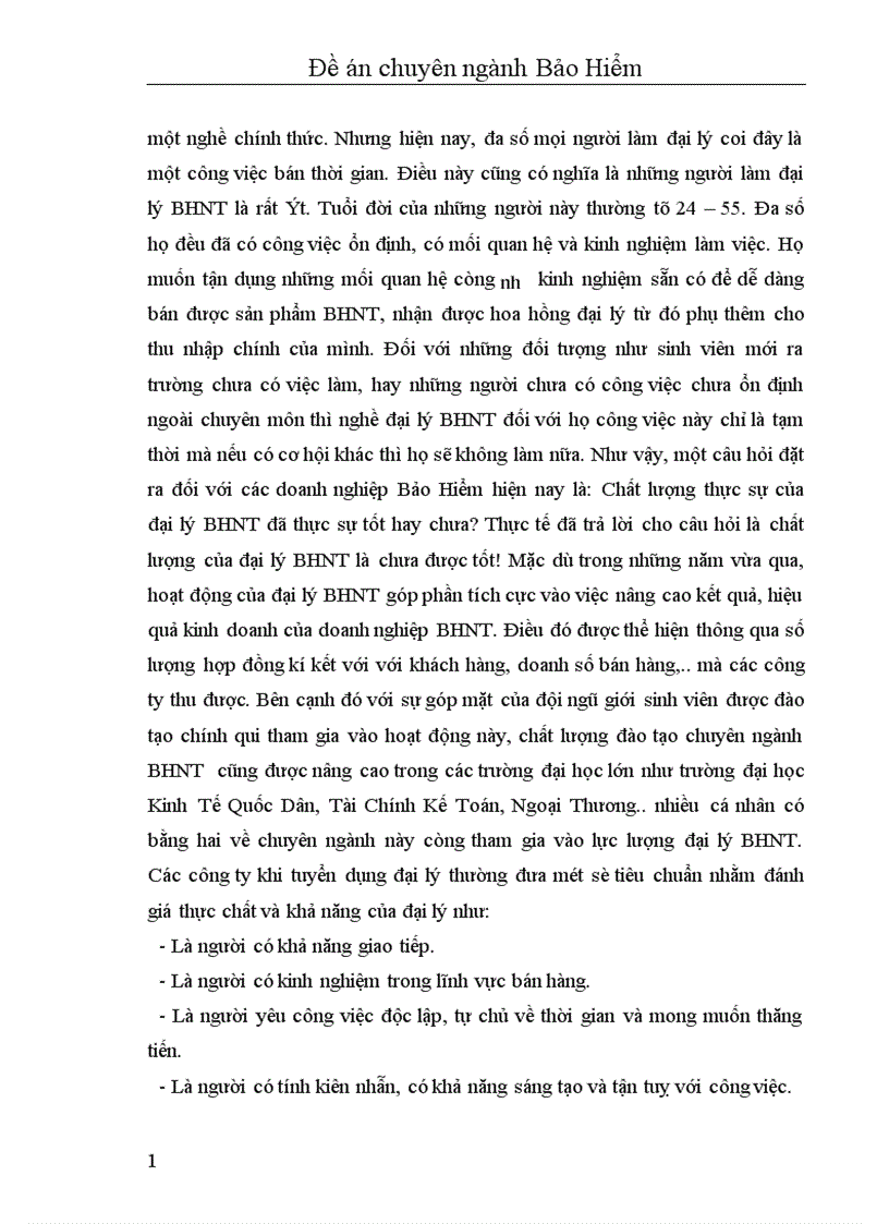 image for page Nâng cao hiệu quả hoạt động đại lý Bảo Hiểm Nhân Thọ ở Việt Nam hiện nay 1