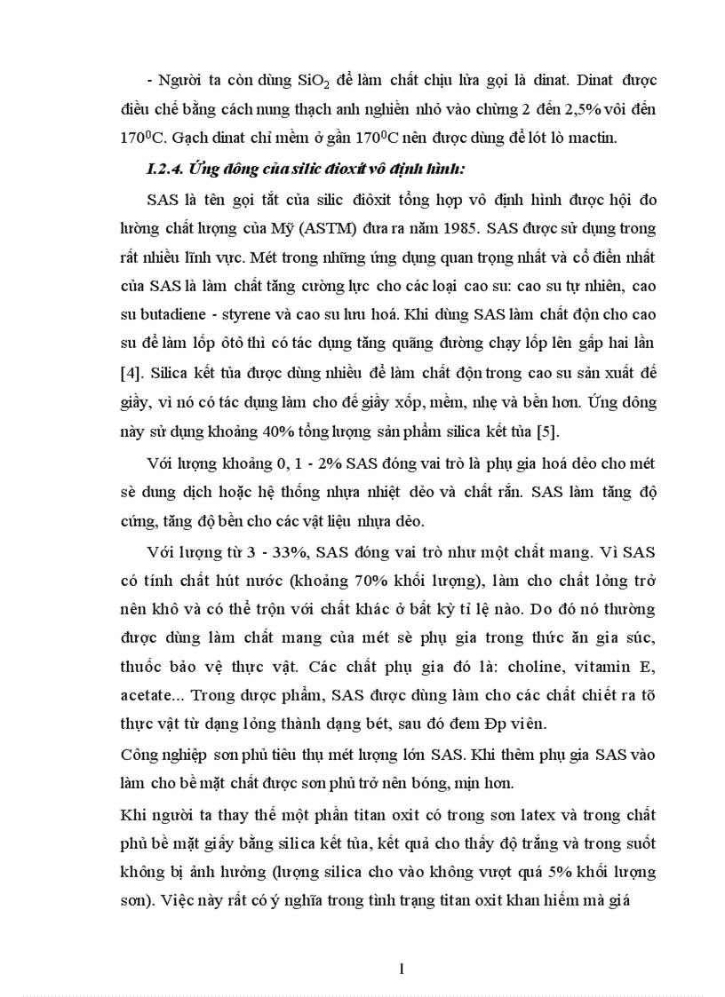 image for page Phương pháp phân tích và sơ đồ điều chế SiO2