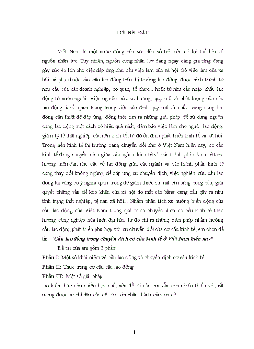 image for page Cầu lao động trong chuyển dịch cơ cấu kinh tế ở Việt Nam hiện nay 1