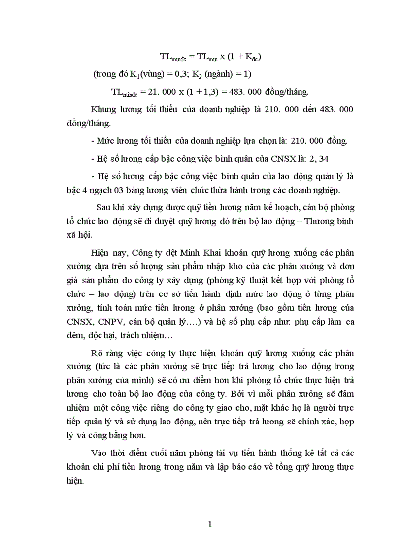 image for page Hoàn thiện các hình thức trả lương tại Công ty dệt Minh Khai Hà Nội 1