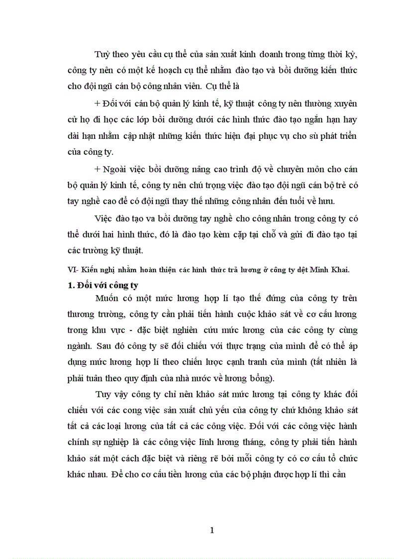 image for page Hoàn thiện các hình thức trả lương tại Công ty dệt Minh Khai Hà Nội 1