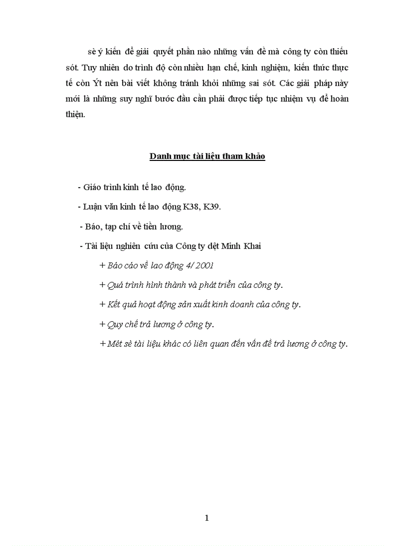 image for page Hoàn thiện các hình thức trả lương tại Công ty dệt Minh Khai Hà Nội 1