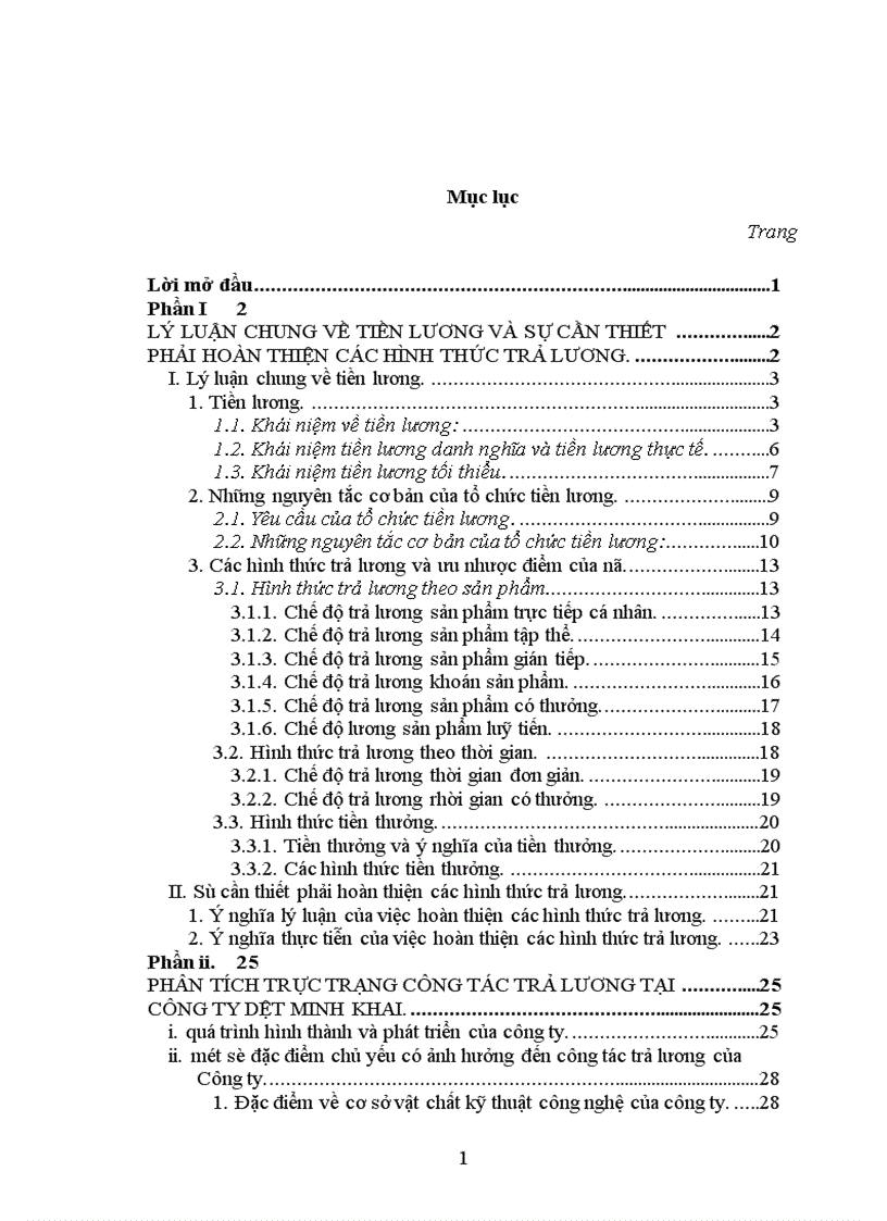 image for page Hoàn thiện các hình thức trả lương tại Công ty dệt Minh Khai Hà Nội 1