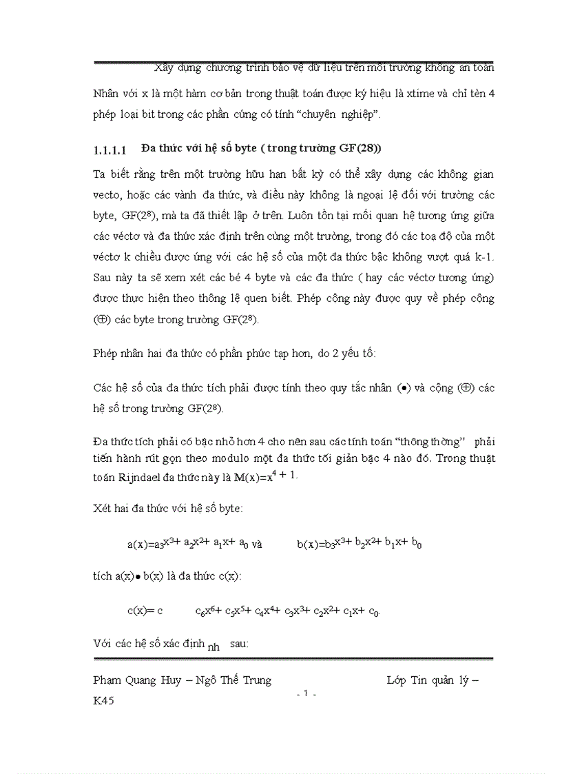 image for page Xây dựng chương trình bảo vệ dữ liệu trên môi trường không an toàn