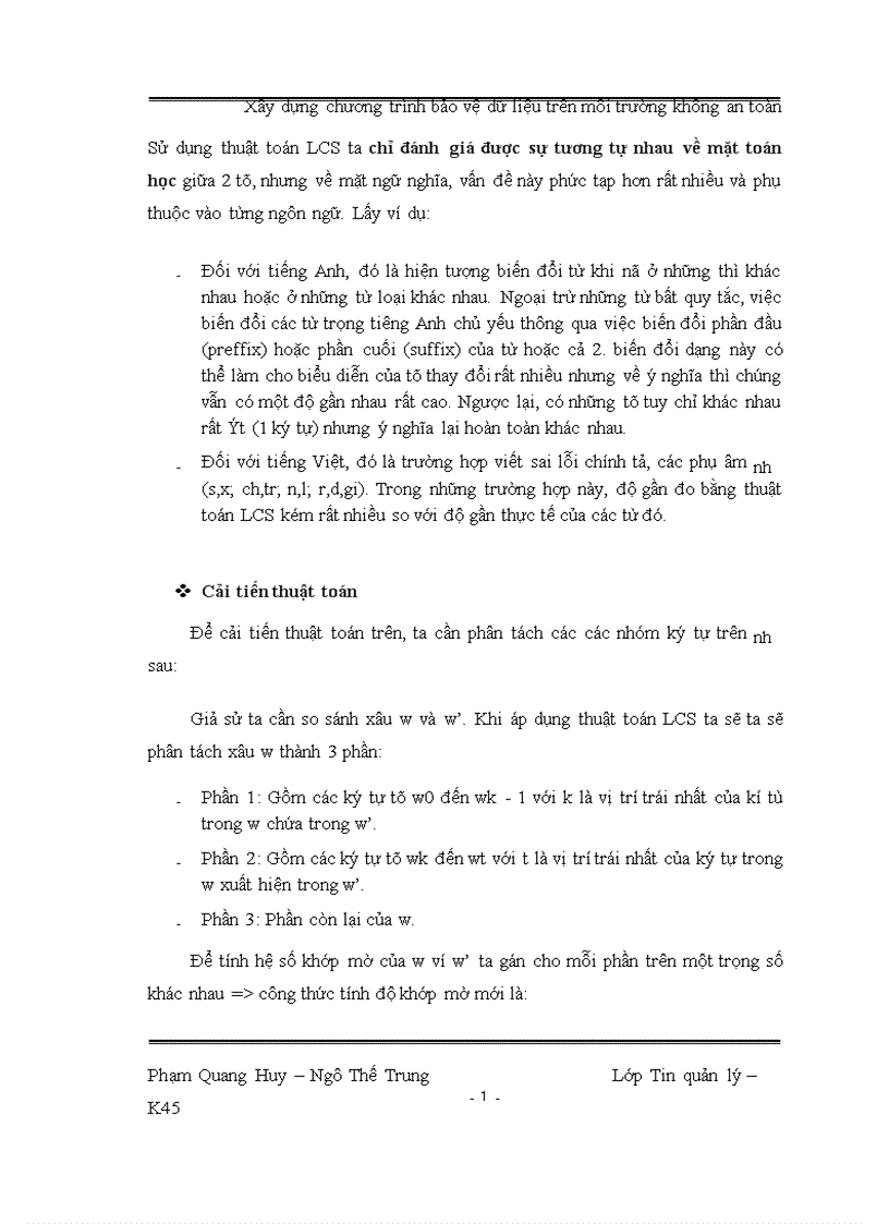 image for page Xây dựng chương trình bảo vệ dữ liệu trên môi trường không an toàn