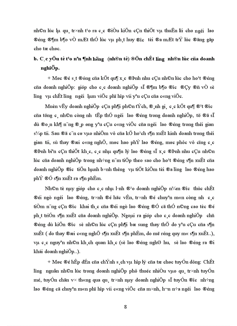 image for page Chất lượng nhân lực của Tổng công ty xay dựng công trình giao thông 8 Nguyên nhân và hướng biện pháp nâng cao 1