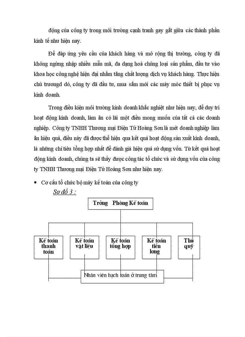 image for page Thực trạng công tác kế toán bán hàng và xác định kết quả bán hàng tại Công ty TNHH Thương mại điện tử HoàngSơn