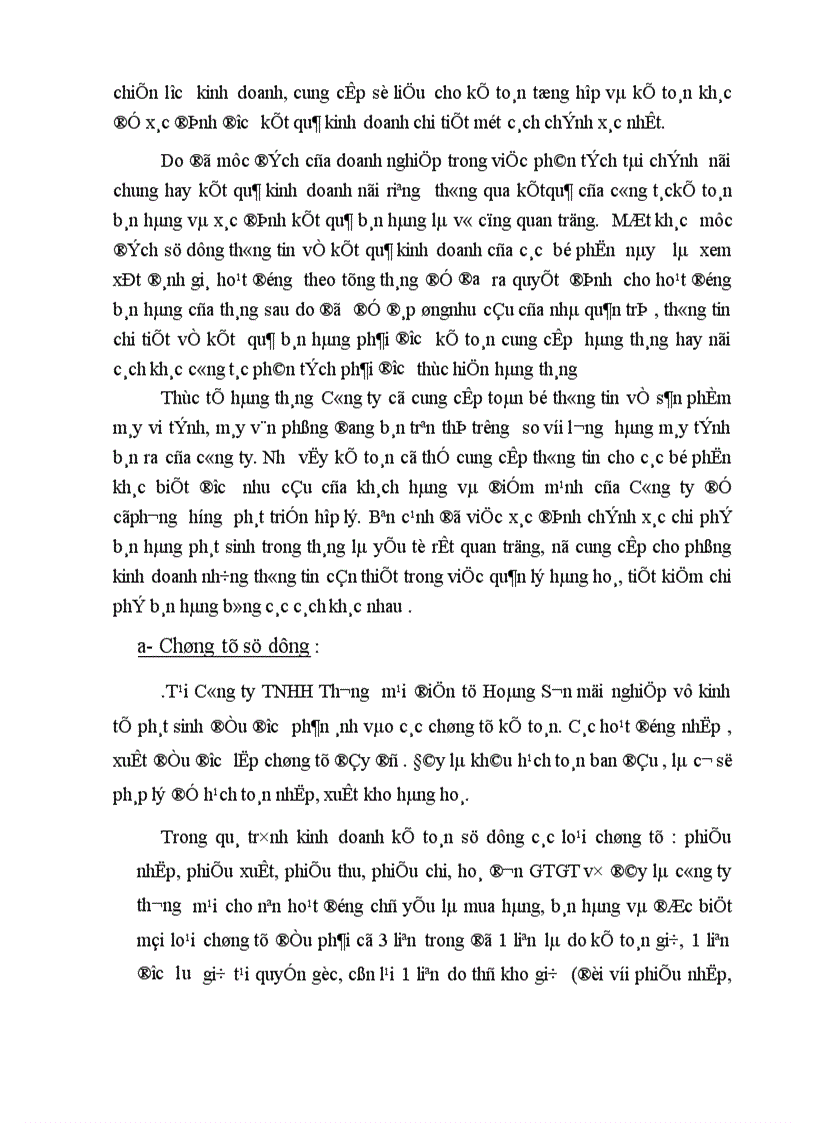 image for page Thực trạng công tác kế toán bán hàng và xác định kết quả bán hàng tại Công ty TNHH Thương mại điện tử HoàngSơn