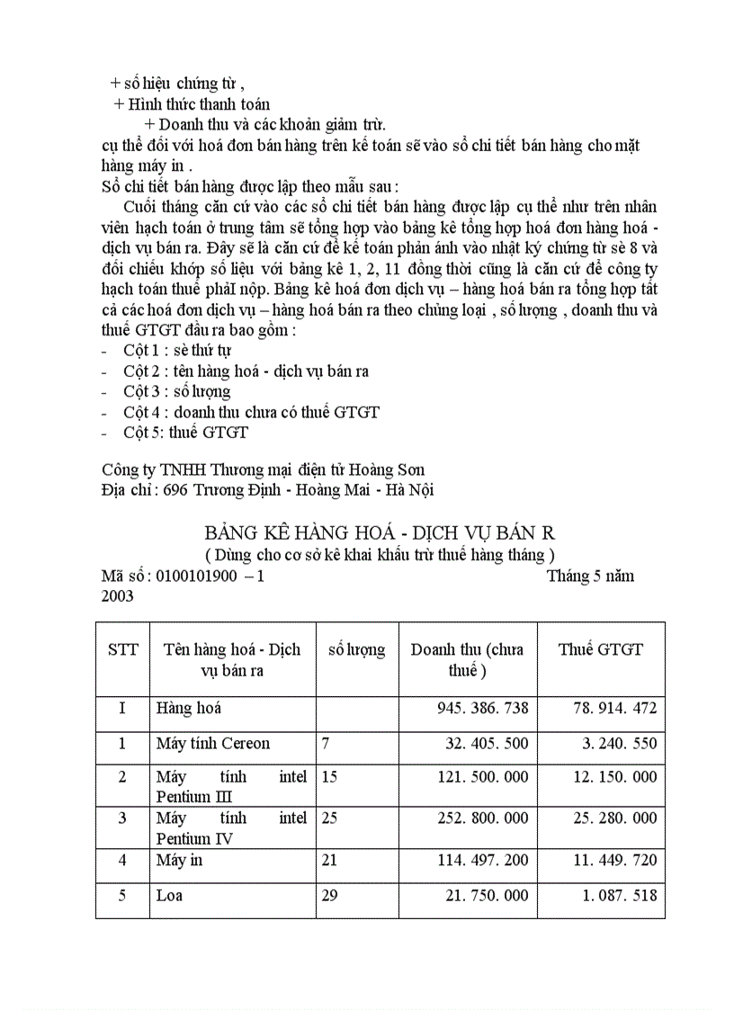 image for page Thực trạng công tác kế toán bán hàng và xác định kết quả bán hàng tại Công ty TNHH Thương mại điện tử HoàngSơn