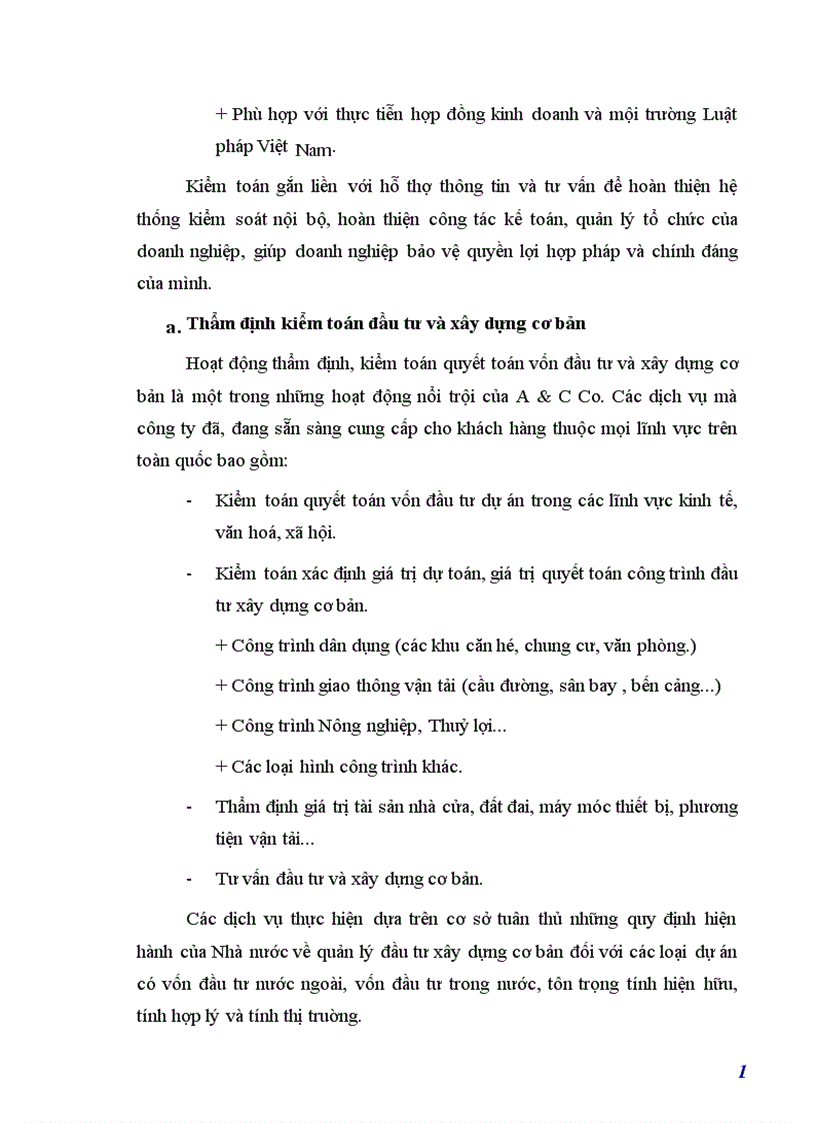 image for page Báo cáo thực tập tổng hợp tại Công ty cổ phần kiểm toán và tư vấn A C