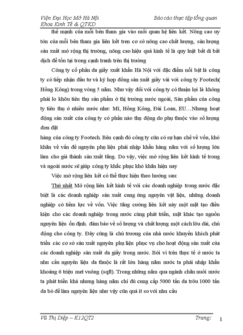 image for page Thực trạng hoạt động sản xuất kinh doanh của Công ty cổ phần da giầy xuất khẩu Hà Nội