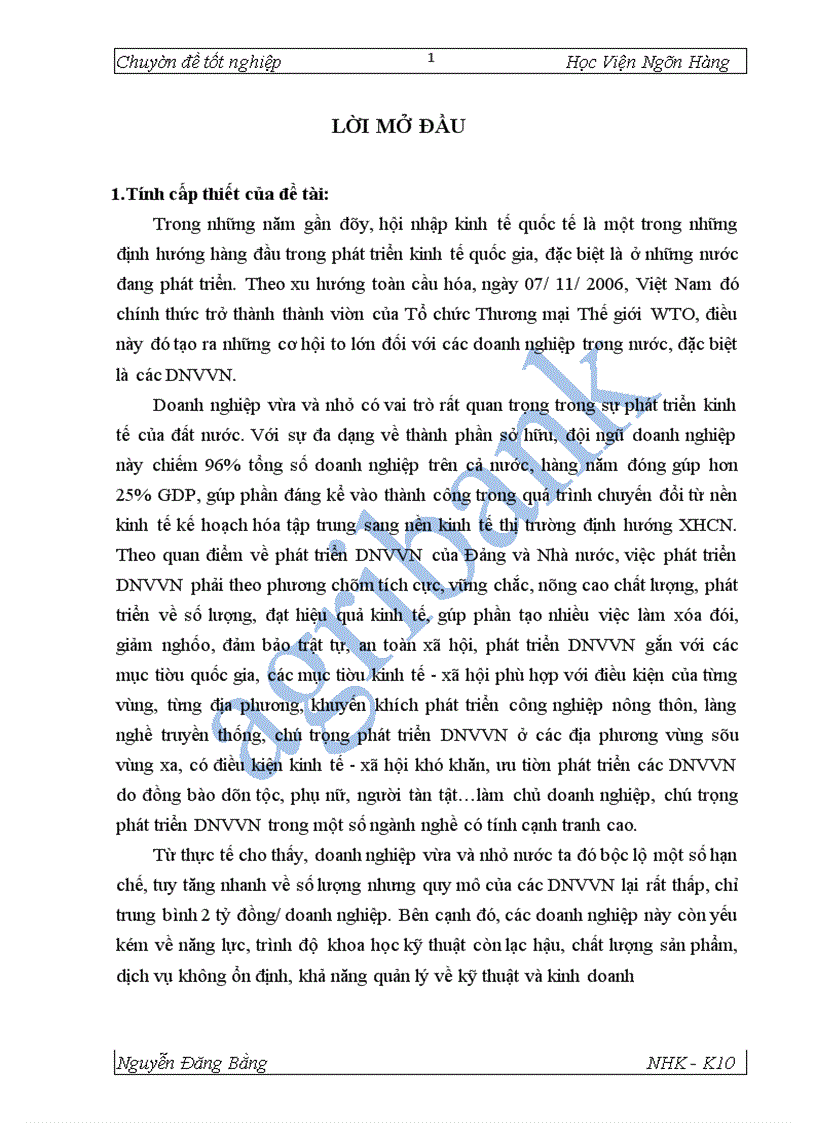 image for page Giải pháp mở rộng tín dụng đối với DNVVN tại NHNo PTNT Thăng Long