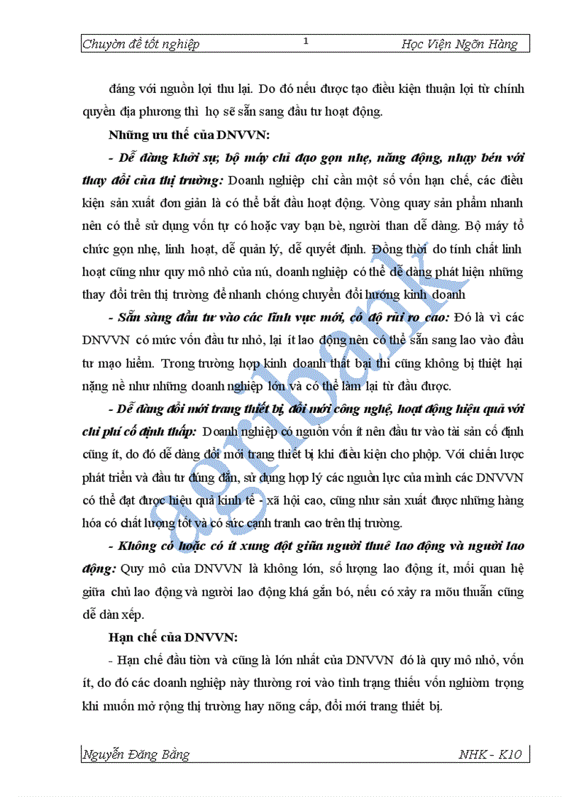 image for page Giải pháp mở rộng tín dụng đối với DNVVN tại NHNo PTNT Thăng Long