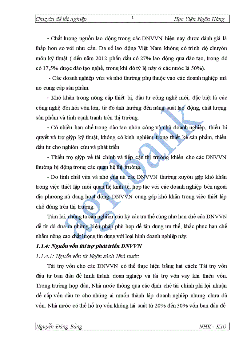 image for page Giải pháp mở rộng tín dụng đối với DNVVN tại NHNo PTNT Thăng Long