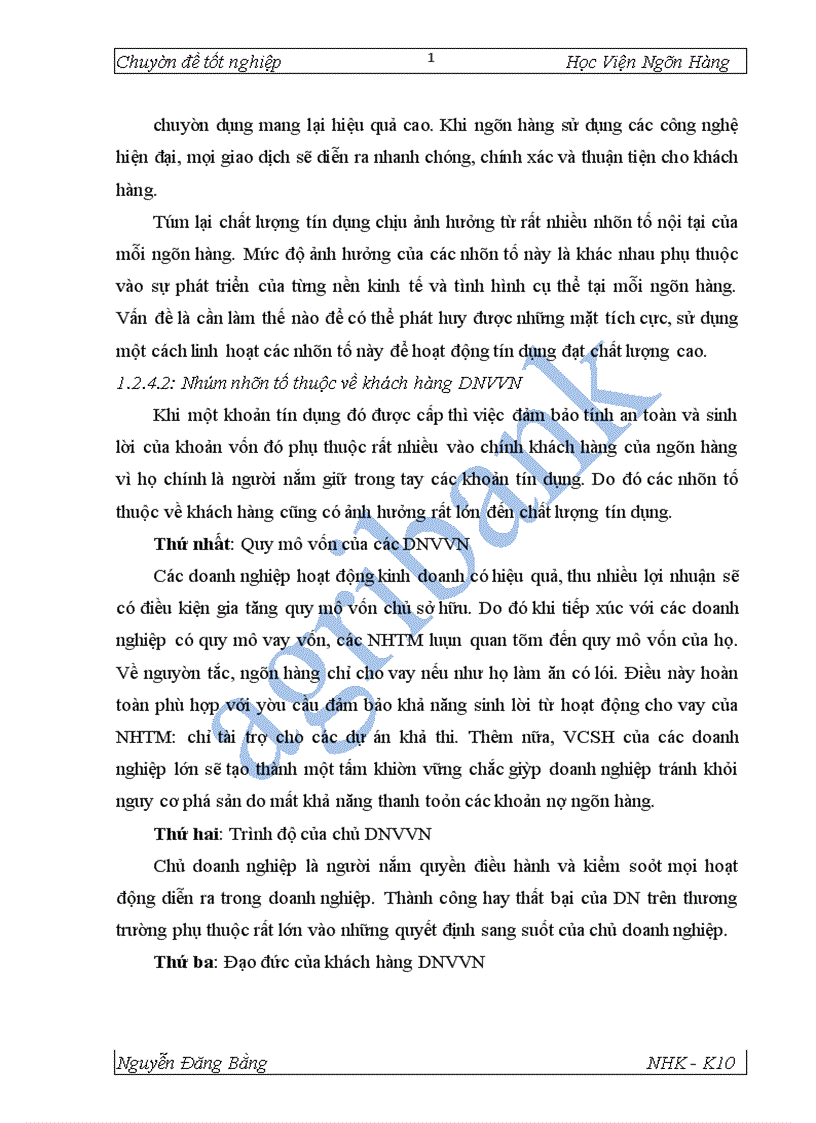 image for page Giải pháp mở rộng tín dụng đối với DNVVN tại NHNo PTNT Thăng Long