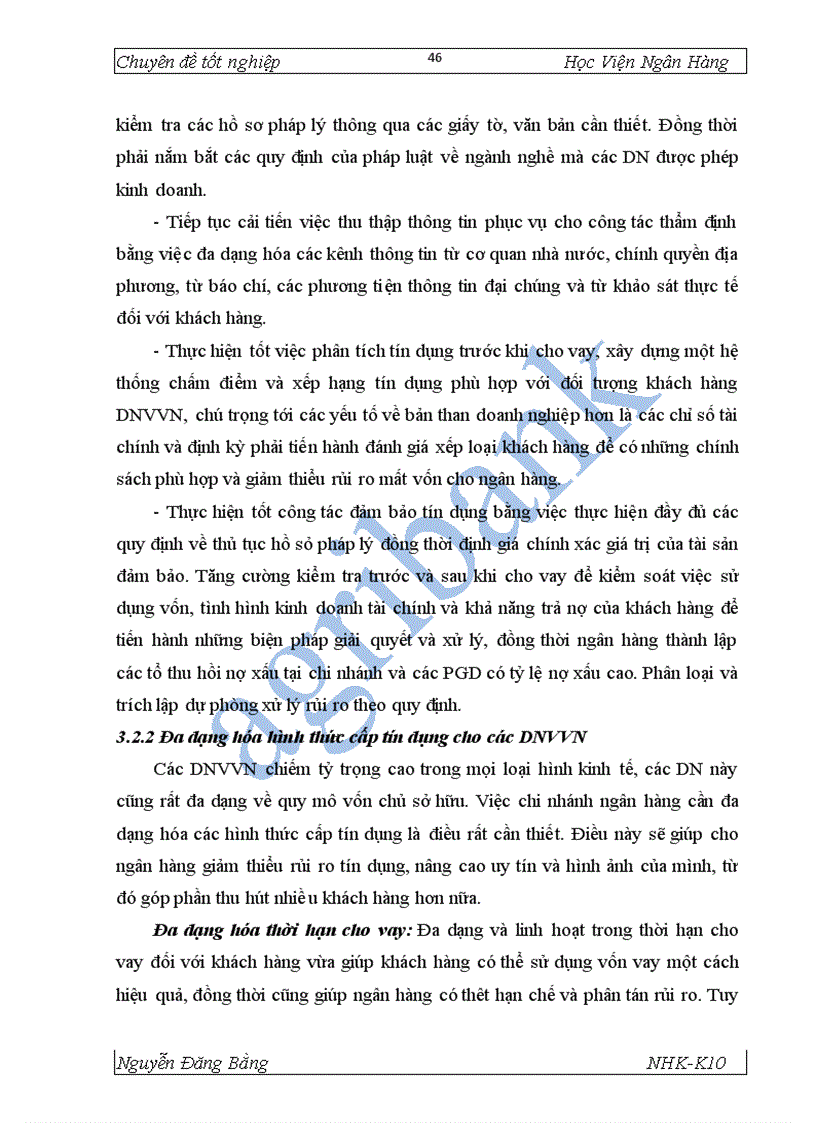 image for page Giải pháp mở rộng tín dụng đối với DNVVN tại NHNo PTNT Thăng Long