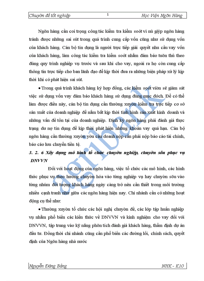 image for page Giải pháp mở rộng tín dụng đối với DNVVN tại NHNo PTNT Thăng Long