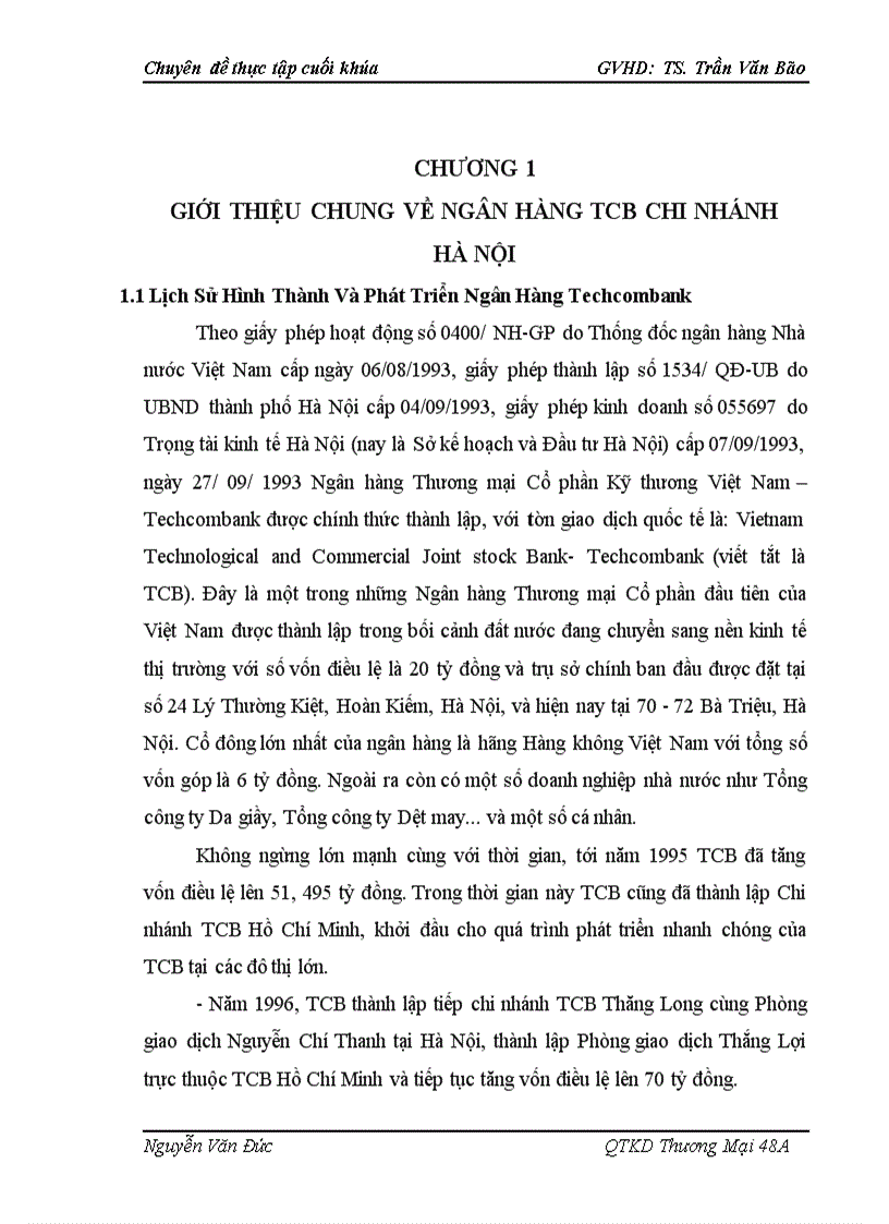 image for page Thực Trạng Và Giải Pháp Nâng Cao Hiệu Quả Huy Động Vốn Tại Ngân Hàng Techcombank Chi nhánh Hà Nội